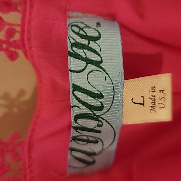 Aina Be NWOT Hot Pink Fully Lined Dress Sz L - Picture 4 of 5